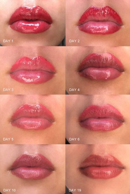 Перманентный макияж губ: фото до и после, заживление, техники, последствия, отзывы
